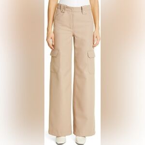 Courreges‎ Paris Women's Recycled Polyester Twill Cargo
Pants Size 42
